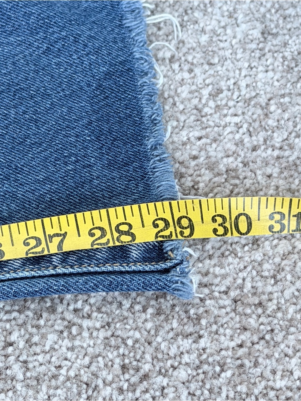 KanCan Signature 90's Straight Distressed High Rise Raw Hem Jeans Size 25 #6 - Picture 11 of 11